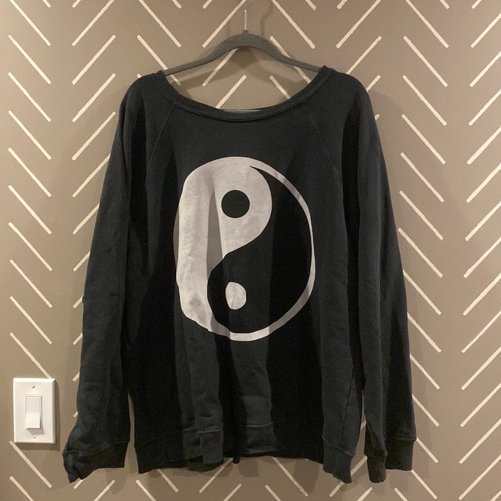 Free people yin Yang crew neck